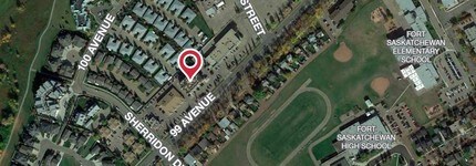 9940 99th Ave, Fort Saskatchewan, AB - Vue aérienne  vue de carte