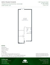 19 Spectrum Pointe Dr, Lake Forest, CA à louer Plan d’étage– Image 1 sur 1