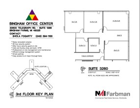 30600-30700 - 30800 Telegraph Rd, Bingham Farms, MI à louer Plan d’étage– Image 1 sur 1