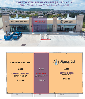 Plus de détails pour 18217-18225 State Highway 71, Spicewood, TX - Local commercial à louer