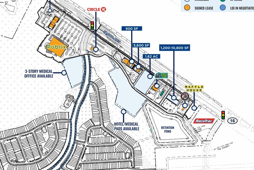 2875-2885 State Road 16, Saint Augustine, FL à louer - Plan de site – Image 2 sur 2