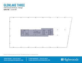 4300 Edwards Mill Rd, Raleigh, NC à louer Plan d’étage– Image 1 sur 1