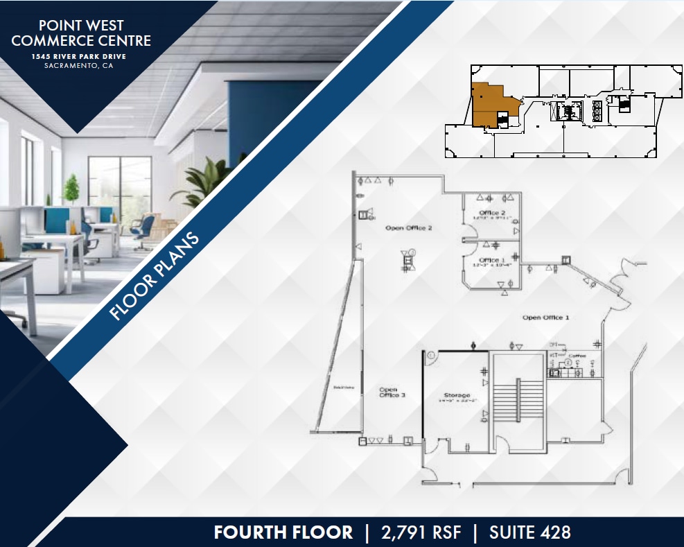 1545 River Park Dr, Sacramento, CA à louer Plan d’étage– Image 1 sur 1