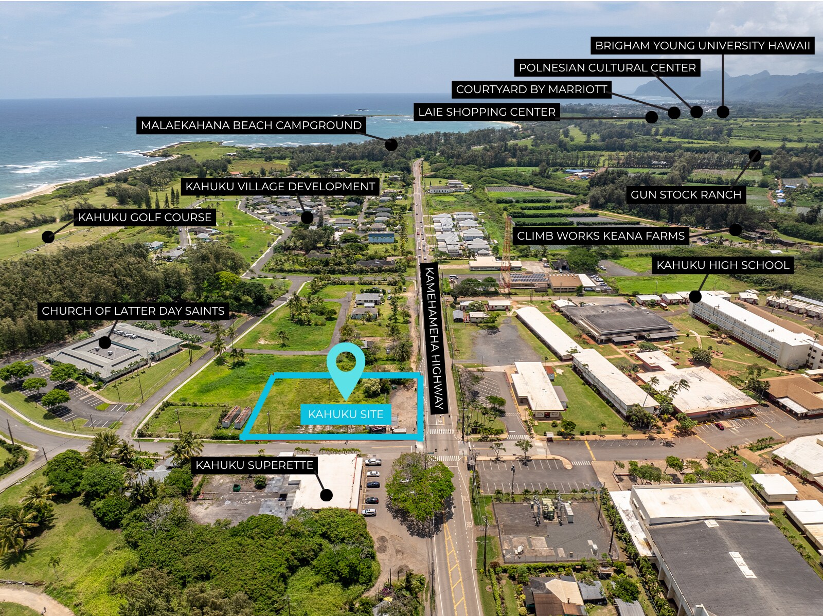 56-481 Kamehameha Hwy, Kahuku, HI à louer Aérien– Image 1 sur 17
