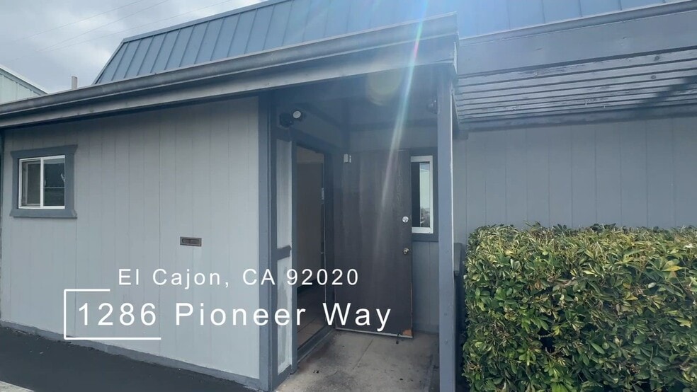1286 Pioneer Way, El Cajon, CA à louer - Vidéo sur l’annonce professionnelle – Image 2 sur 3