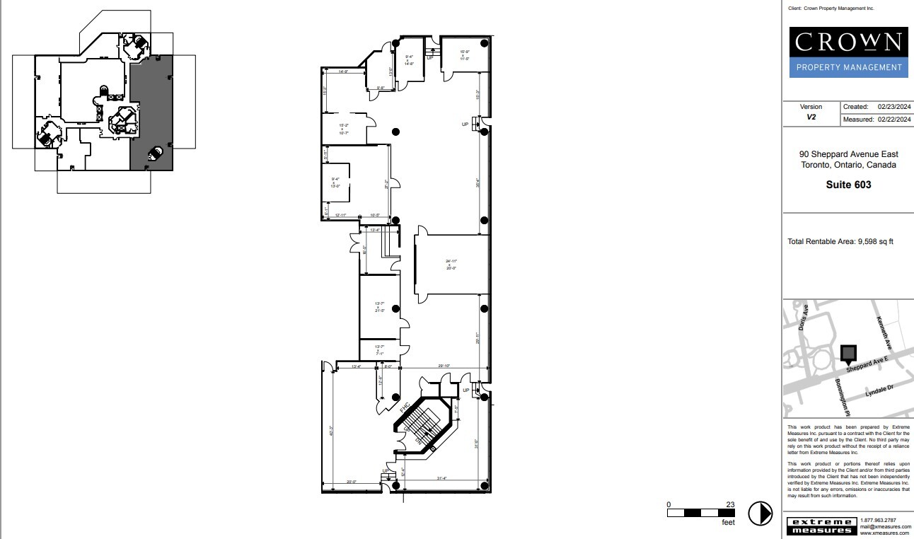90 Sheppard Ave E, Toronto, ON à louer Plan d’étage– Image 1 sur 6