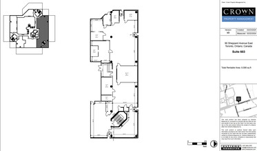 90 Sheppard Ave E, Toronto, ON à louer Plan d’étage– Image 1 sur 6
