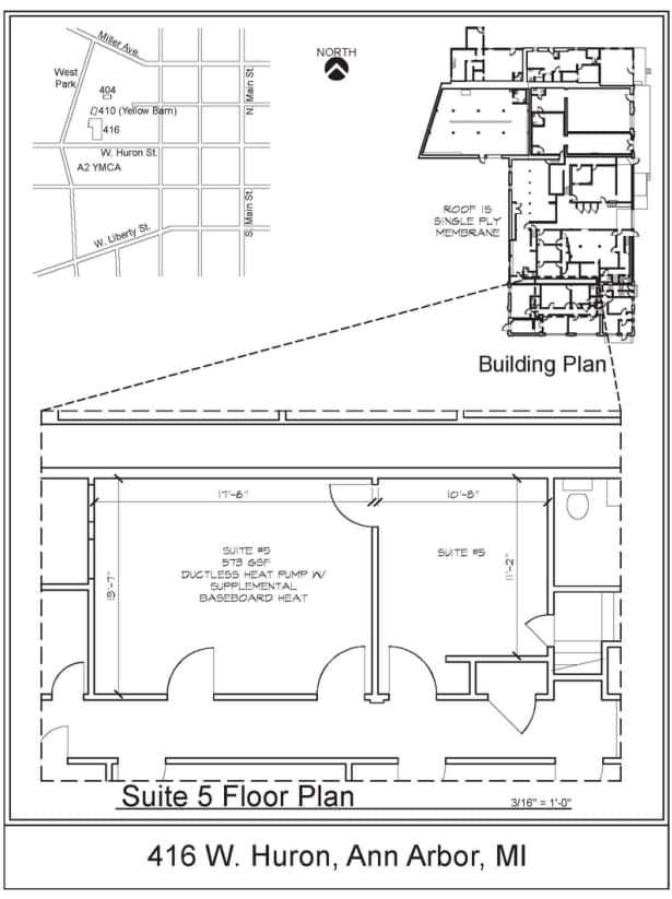 400-416 W Huron St, Ann Arbor, MI à louer Plan d’étage– Image 1 sur 1