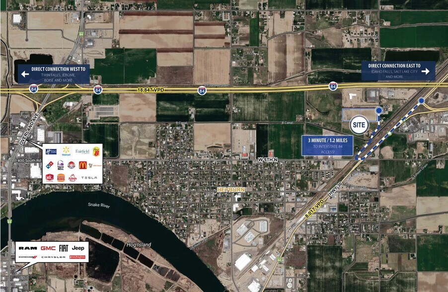 TBD Commerce, Heyburn, ID à louer - Aérien – Image 3 sur 5