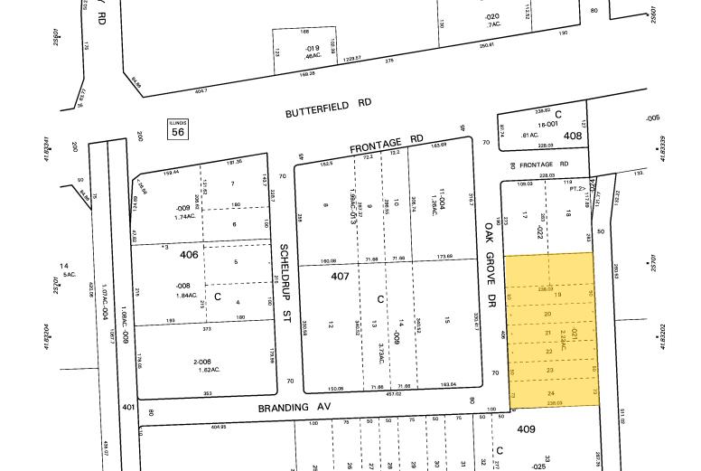 3051 Oak Grove Rd, Downers Grove, IL à louer - Plan cadastral – Image 2 sur 9
