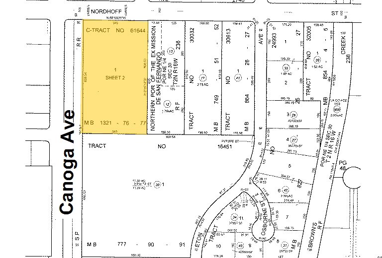21352 Nordhoff St, Chatsworth, CA à vendre - Plan cadastral – Image 3 sur 30