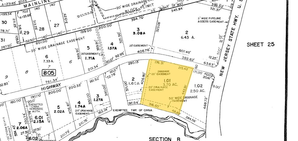 1703 Industrial Hwy, Cinnaminson, NJ à louer - Plan cadastral – Image 2 sur 9