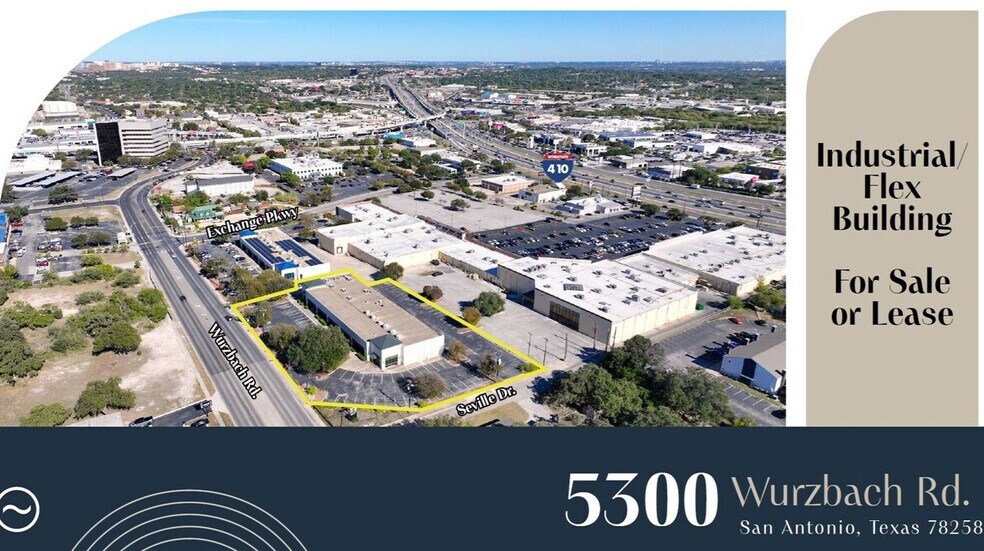 5300 Wurzbach Rd, San Antonio, TX à louer - Aérien – Image 2 sur 5