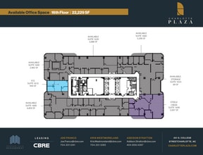 201 S College St, Charlotte, NC à louer Plan d’étage– Image 1 sur 1