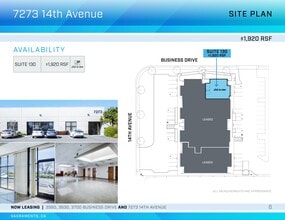 7273 14th Ave, Sacramento, CA à louer Plan de site– Image 1 sur 1