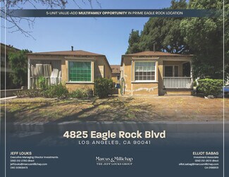 Plus de détails pour 4825 Eagle Rock Blvd, Los Angeles, CA - Logement à vendre
