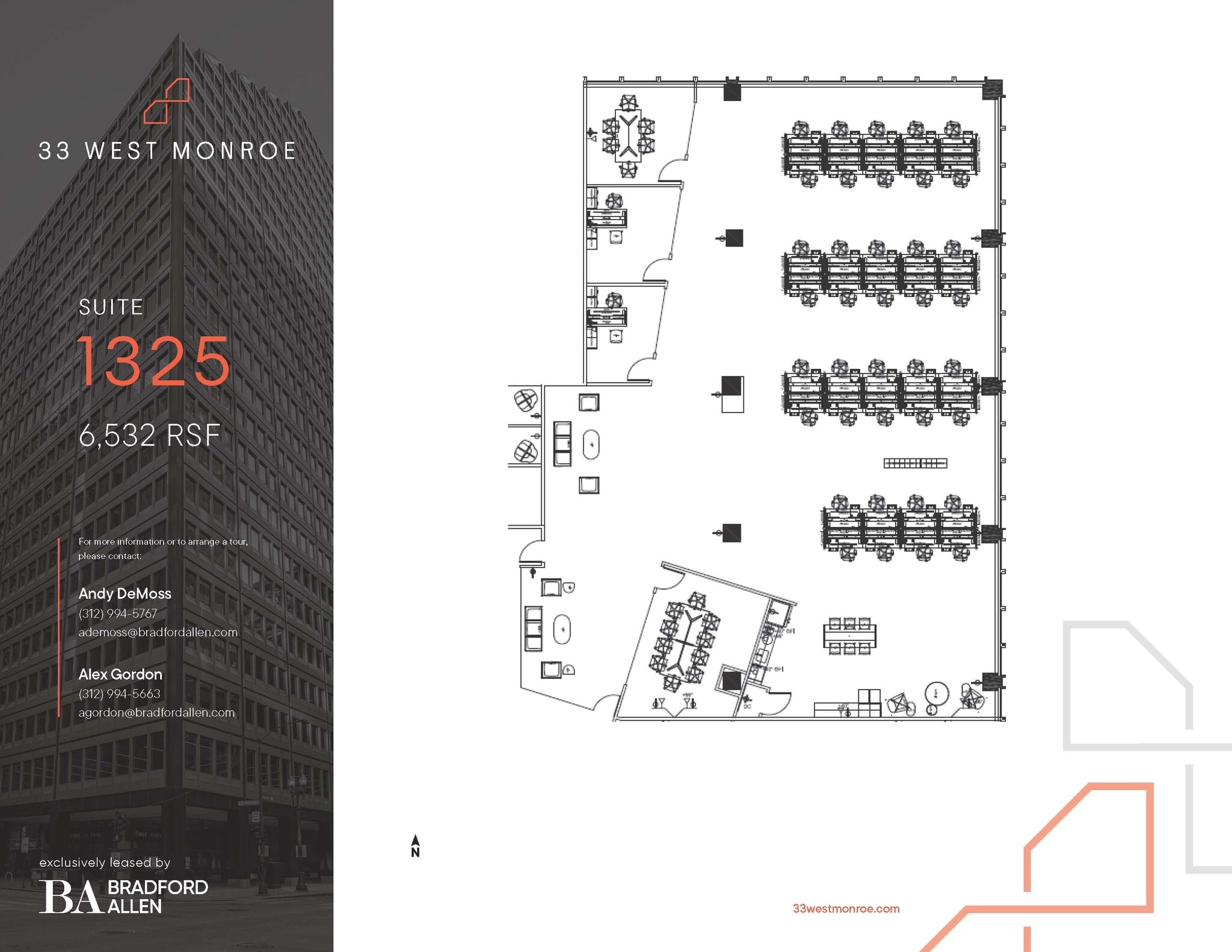 33 W Monroe St, Chicago, IL à louer Plan d’étage– Image 1 sur 6