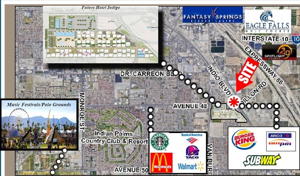 84417 Indio Blvd, Indio, CA à vendre - Aérien – Image 2 sur 3