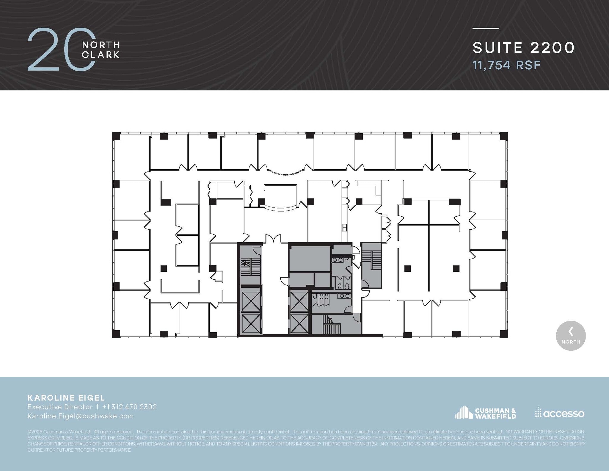 20 N Clark St, Chicago, IL à louer Plan d’étage– Image 1 sur 1