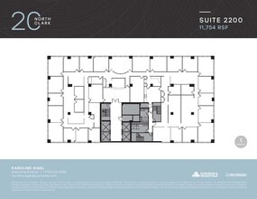 20 N Clark St, Chicago, IL à louer Plan d’étage– Image 1 sur 1