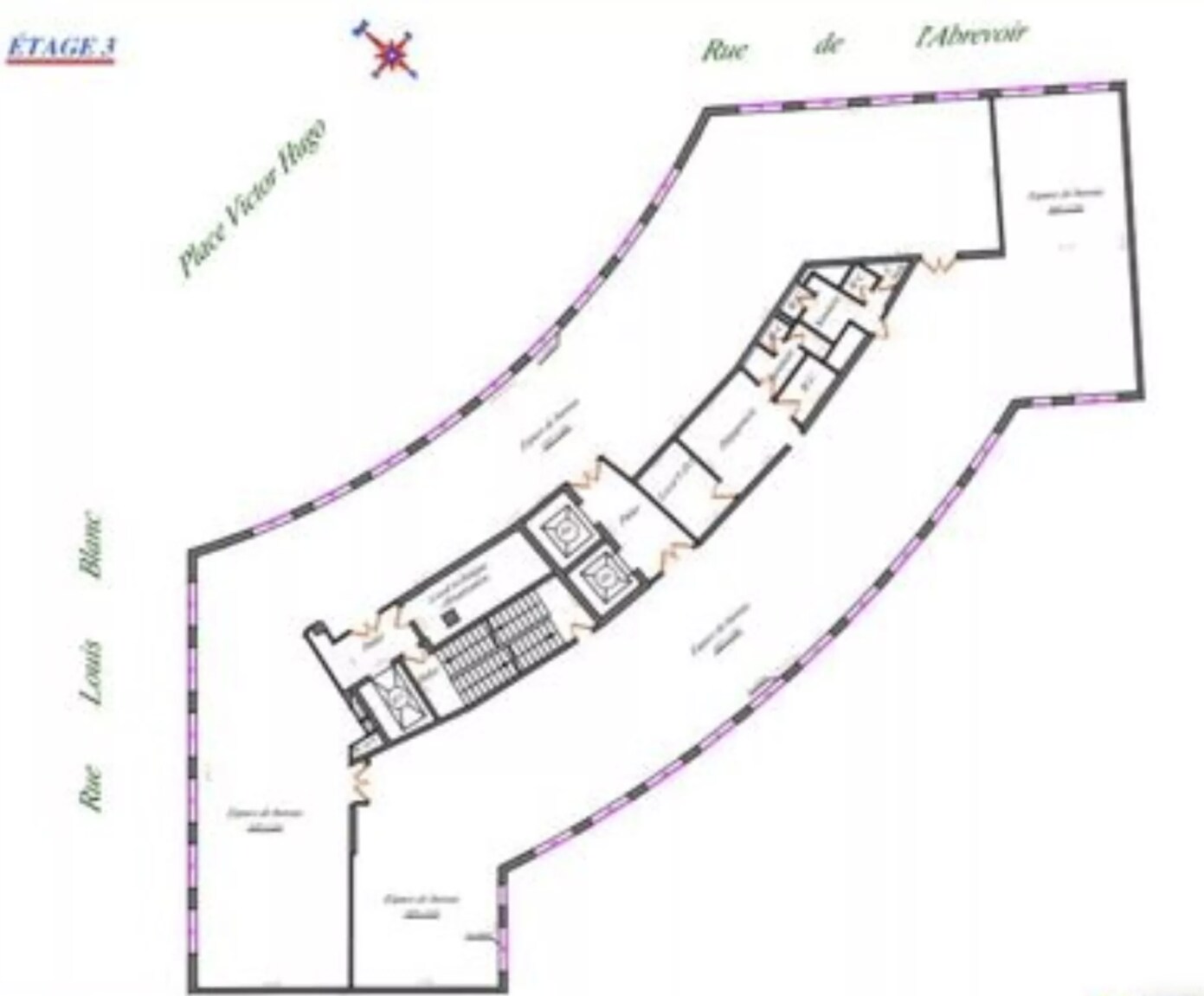 1 Place Victor Hugo, 92400 Courbevoie, Courbevoie à louer Plan d’étage– Image 1 sur 5