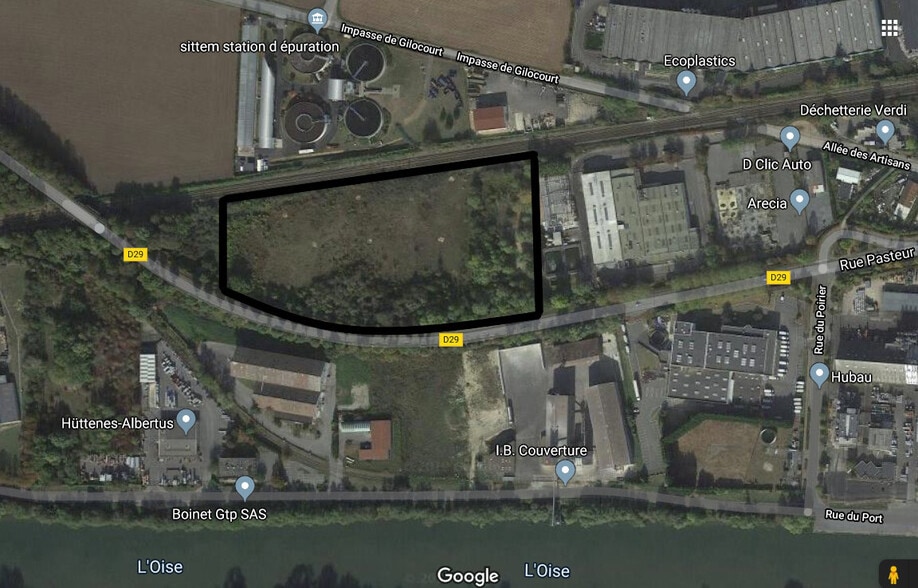 Terrain dans Pont Sainte Maxence à vendre - Aérien – Image 1 sur 2