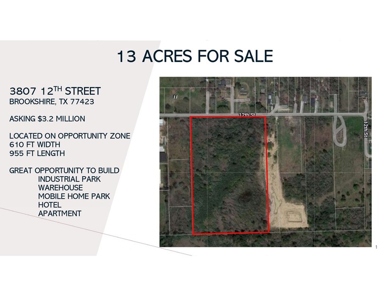 3807 12th St, Brookshire, TX à vendre - Photo principale – Image 1 sur 1