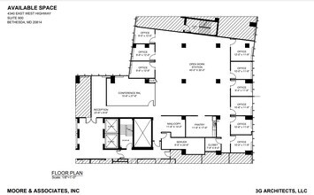 4340 East-West Hwy, Bethesda, MD à louer Plan d’étage– Image 1 sur 2