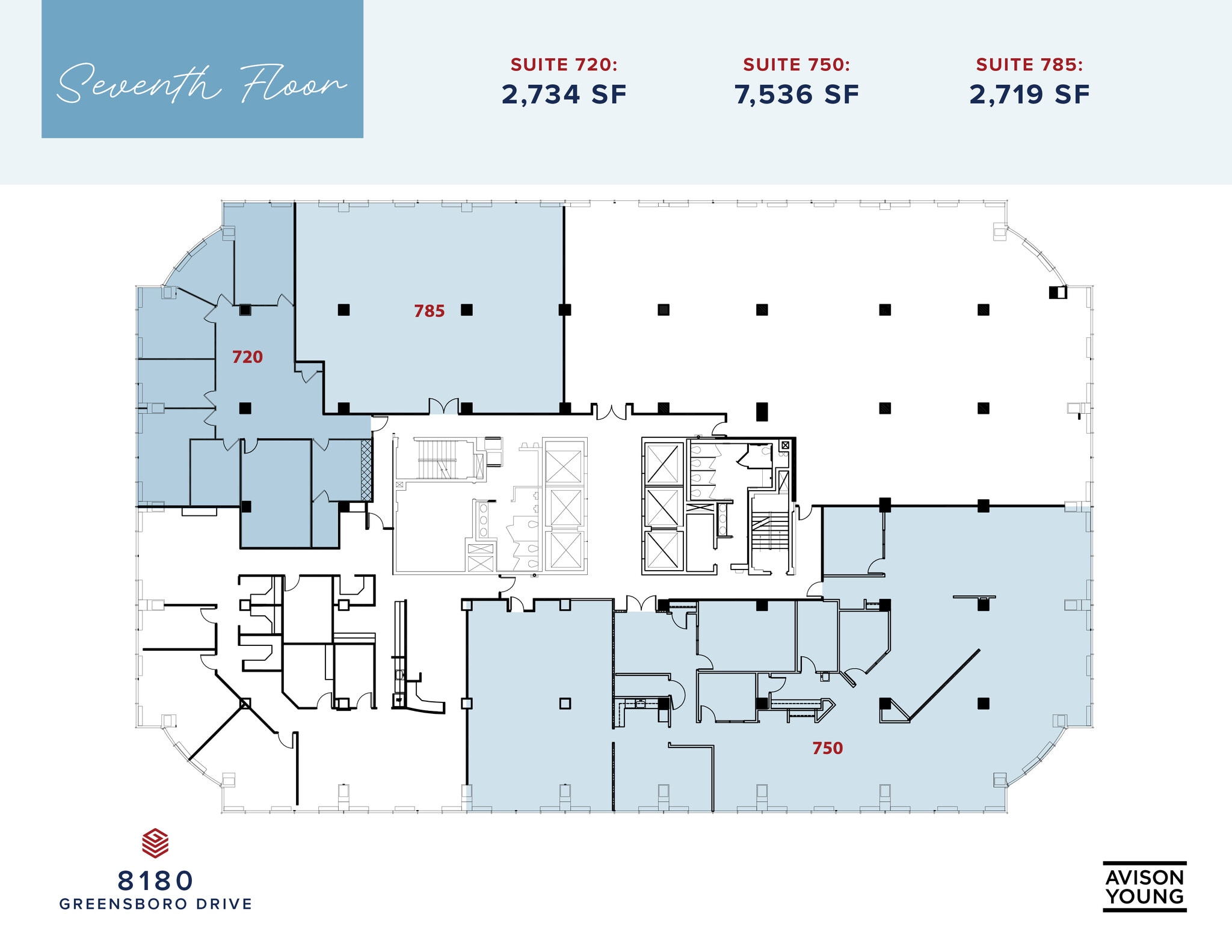 8180-8200 Greensboro Dr, McLean, VA à louer Plan d’étage– Image 1 sur 1