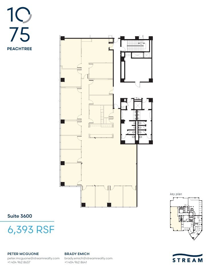 1075 Peachtree St NE, Atlanta, GA à louer Plan d’étage– Image 1 sur 1
