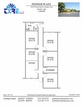 1180-1194 W Pioneer Pky, Arlington, TX à louer Plan d’étage– Image 1 sur 1