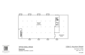 1226 E Houston St, San Antonio, TX à louer Plan d’étage– Image 1 sur 1