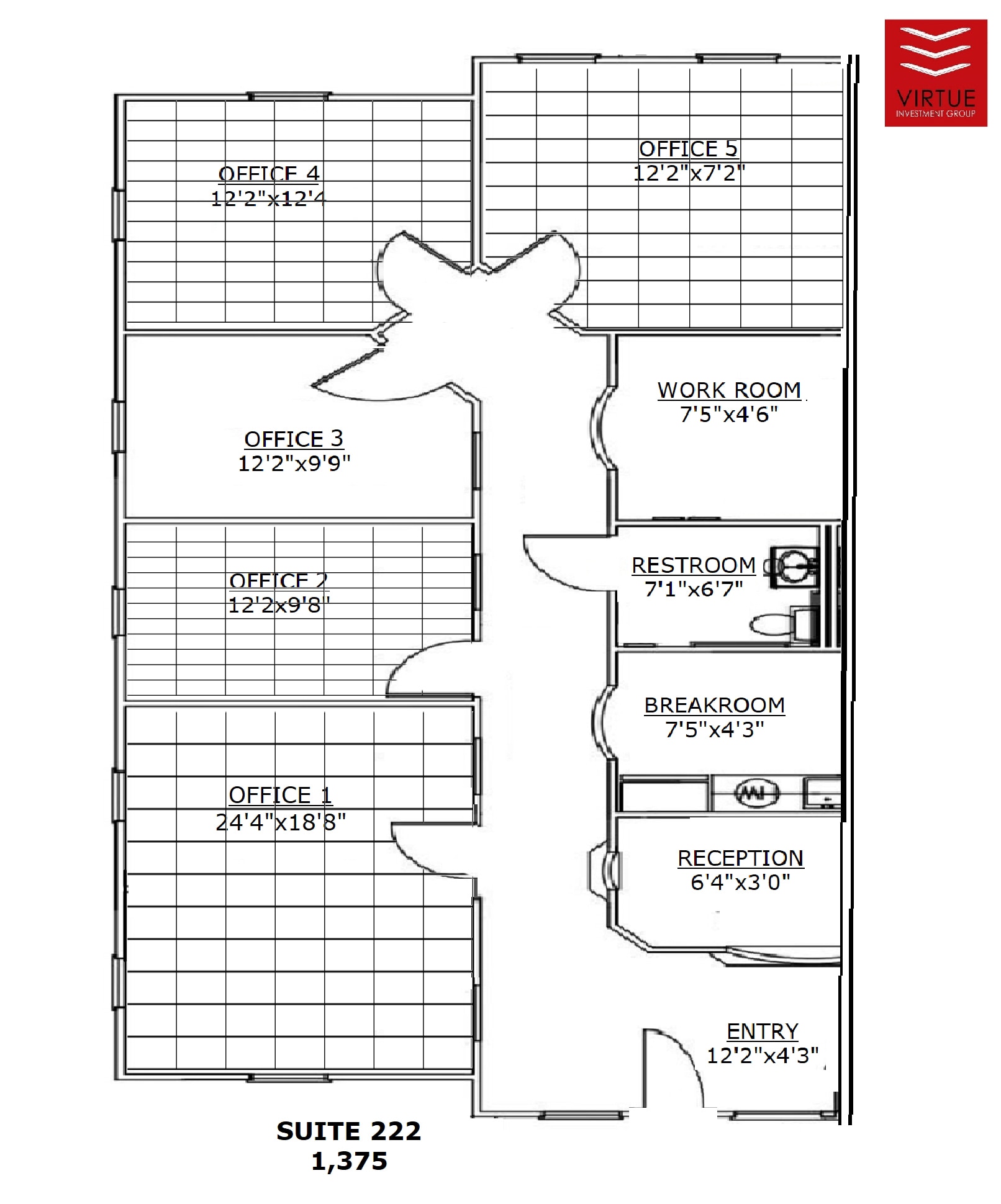 5755 N Point Pky, Alpharetta, GA à louer Plan d’étage– Image 1 sur 4