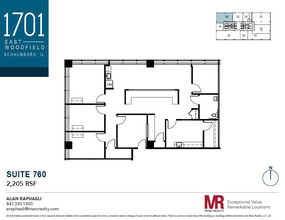 1701 E Woodfield Rd, Schaumburg, IL à louer Plan d’étage– Image 1 sur 1