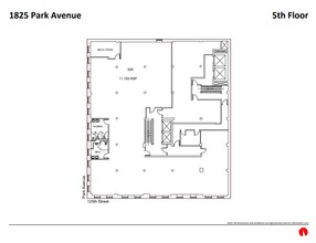 1825 Park Ave, New York, NY à louer Plan d’étage– Image 1 sur 1