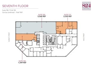 824 N Market St, Wilmington, DE à louer Plan d’étage– Image 1 sur 1