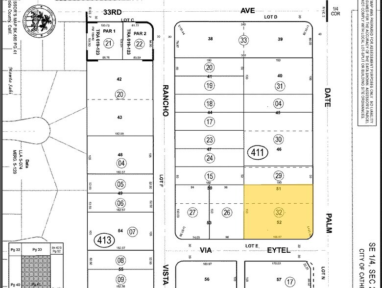 68980 Via Eytel Rd, Cathedral City, CA à vendre - Plan cadastral – Image 2 sur 32