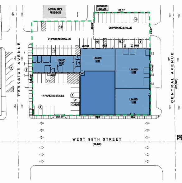 5600-5620 W 95th St, Oak Lawn, IL à louer - Plan de site – Image 1 sur 1