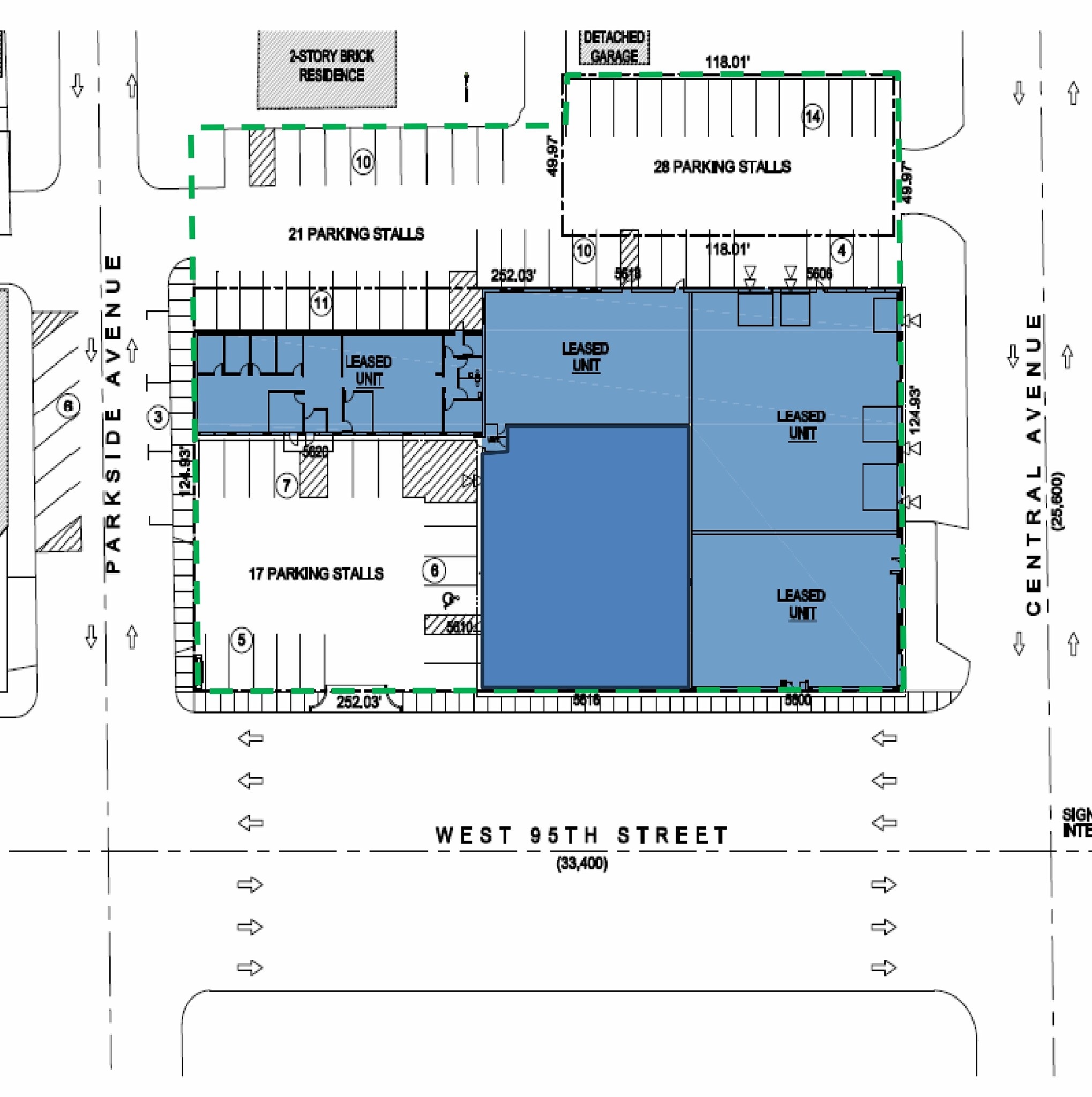 5600-5620 W 95th St, Oak Lawn, IL à louer Plan de site– Image 1 sur 1