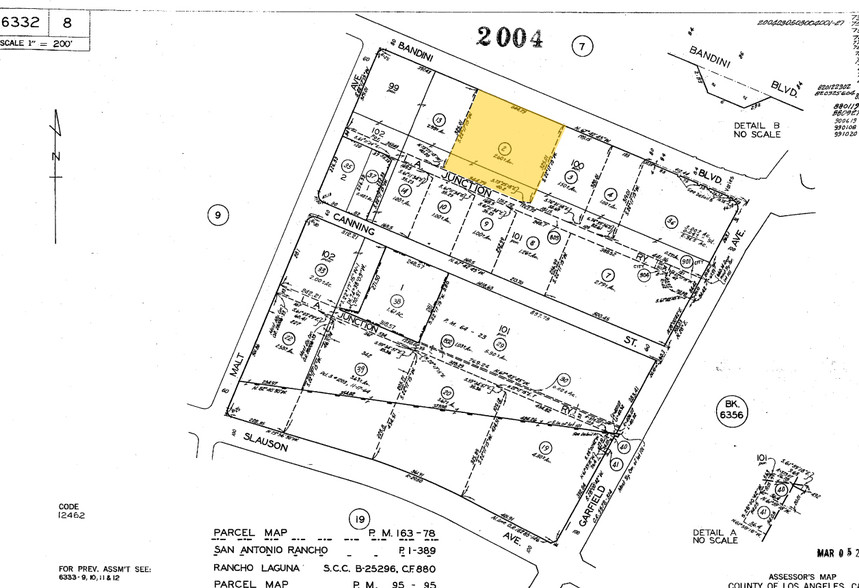 6560 Bandini Blvd, Commerce, CA à louer - Plan cadastral – Image 2 sur 3