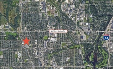 4033 W Custer Ave, Milwaukee, WI - Vue aérienne vue de carte