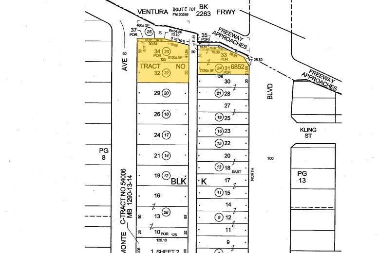 4717 Van Nuys Blvd, Sherman Oaks, CA à louer - Plan cadastral – Image 2 sur 2