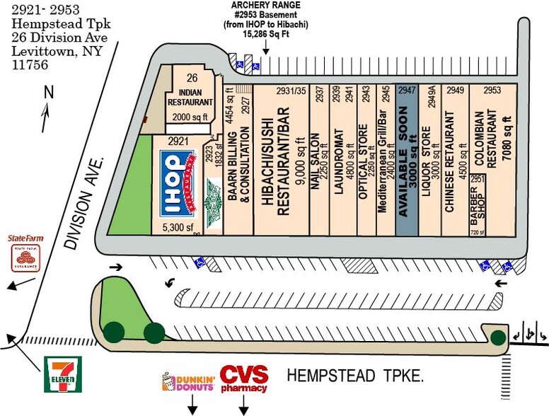 2921-2953 Hempstead Tpke, Levittown, NY à vendre - Plan de site – Image 2 sur 7