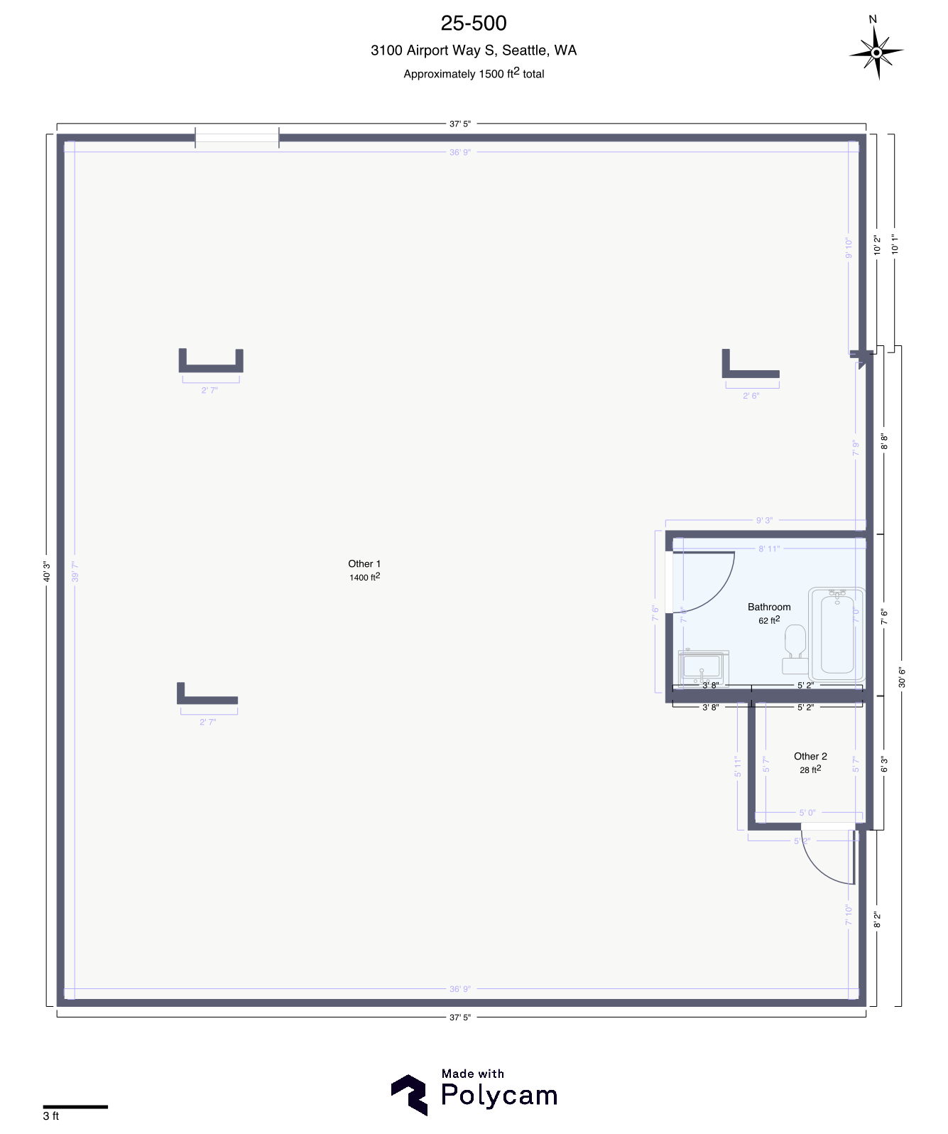 3100 Airport Way S, Seattle, WA à vendre Plan d’étage– Image 1 sur 1