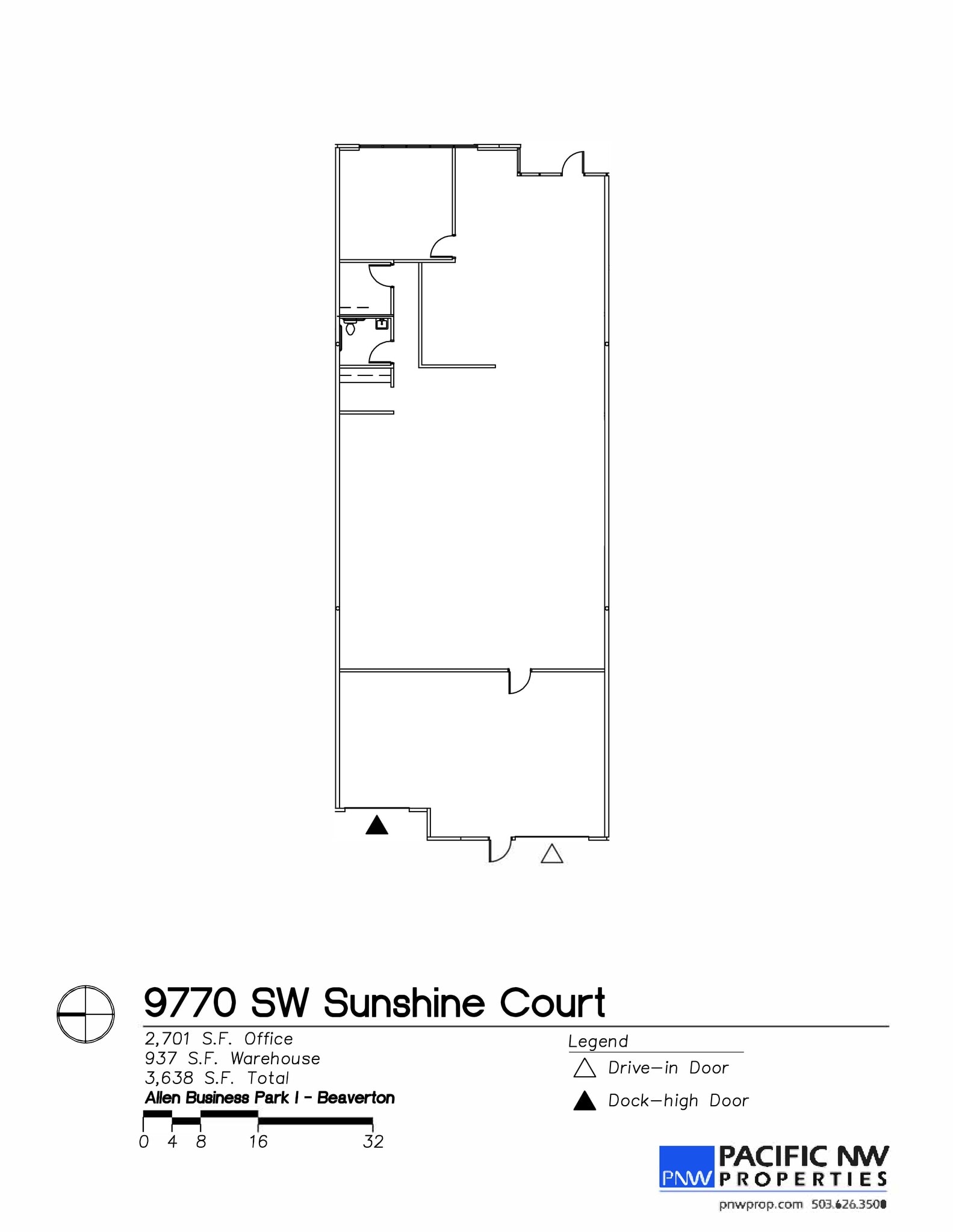 6110-6190 SW Arctic Dr, Beaverton, OR à louer Plan de site– Image 1 sur 1