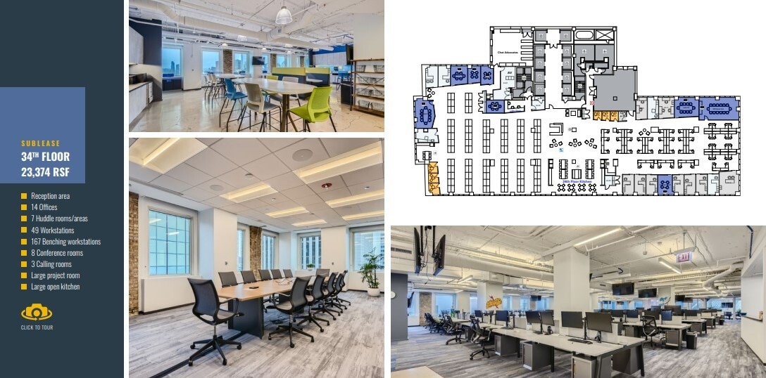 130 E Randolph St, Chicago, IL à louer Plan d’étage– Image 1 sur 1