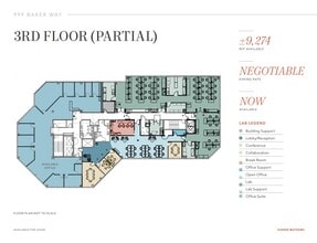 999 Baker Way, San Mateo, CA à louer Plan d’étage– Image 1 sur 1