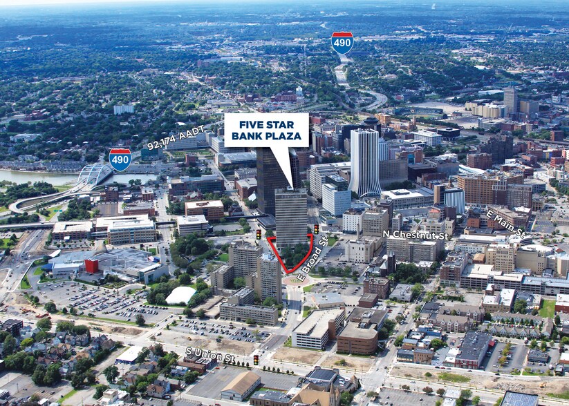 100 Chestnut St, Rochester, NY à louer - Aérien – Image 2 sur 2