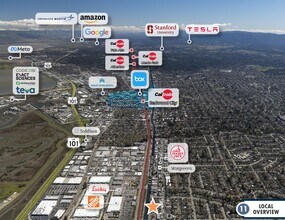 1160 El Camino Real, San Carlos, CA - Vue aérienne  vue de carte - Image1