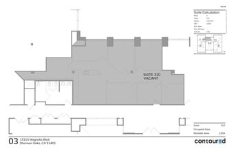15315 Magnolia Blvd, Sherman Oaks, CA à louer Plan de site– Image 1 sur 1
